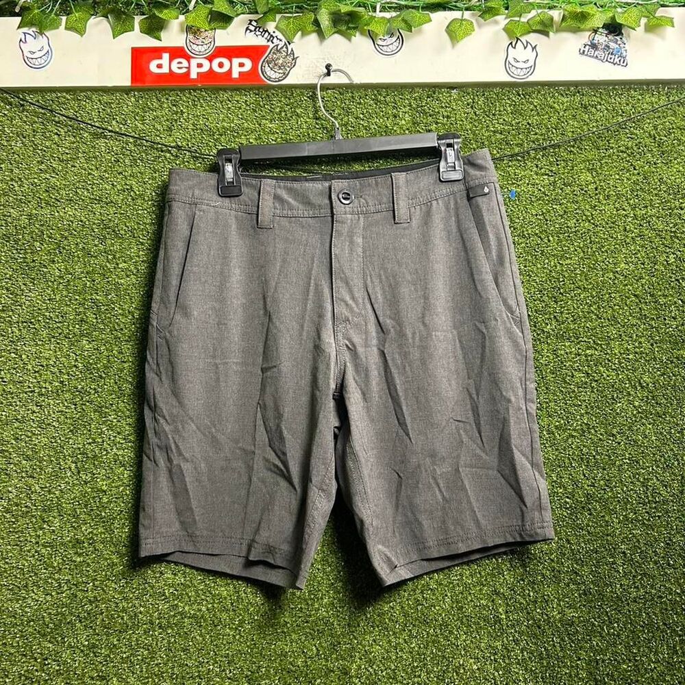 Volcom Men's Grey and Black Shorts